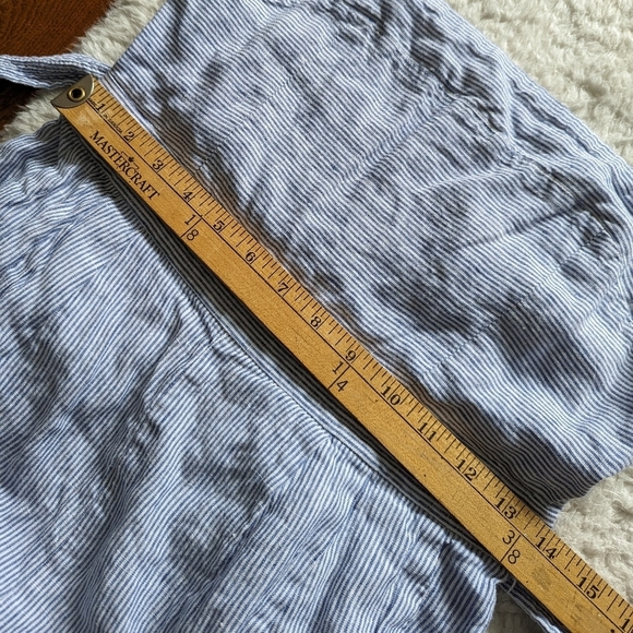 J. Crew linen stripped jumpsuit 2 - Picture 12 of 13